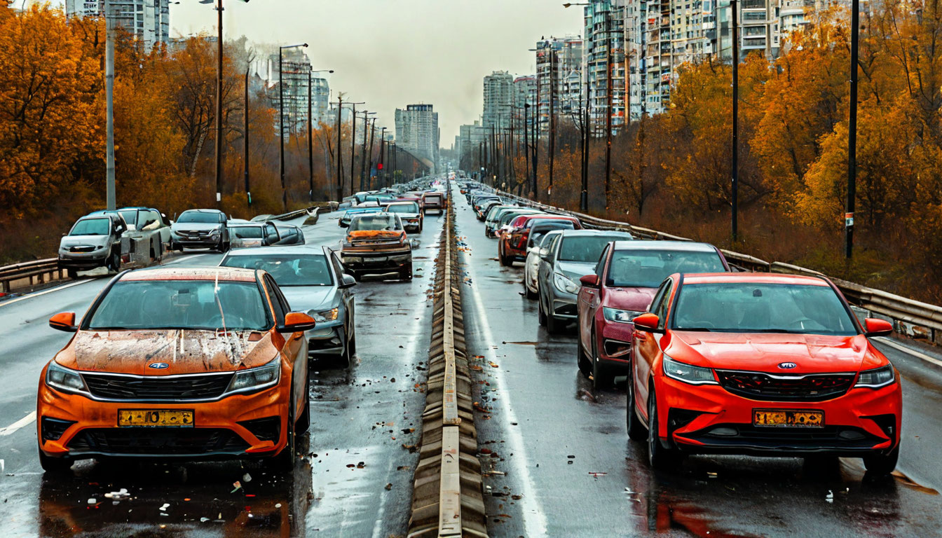 Крупная авария на МКАД парализовала движение